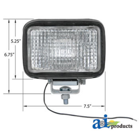 A & I PRODUCTS Lamp Assembly, Halogen, Flood 7" x6" x7.6" A-28A930